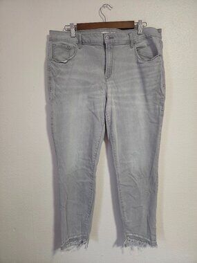Old Navy Rockstar Super Skinny Ankle Jeans -  Distressed Grey - Size 16 Plus